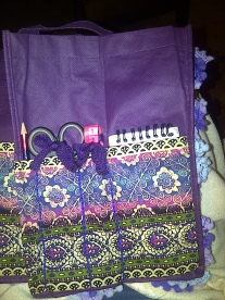 Side pockets for pencil, notebook, scissors and tape measure